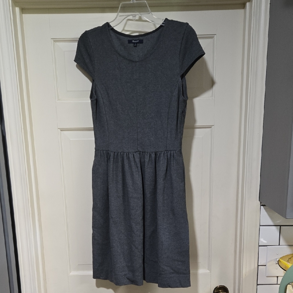 Madewell Gray Ponte Screenplay Dress